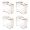 Cabilock 6pcs Display Case for Collectible Figures Grey Hand-Made Craft Box for Model Storage and Showcase for Toy Organization and Home Decor view 1