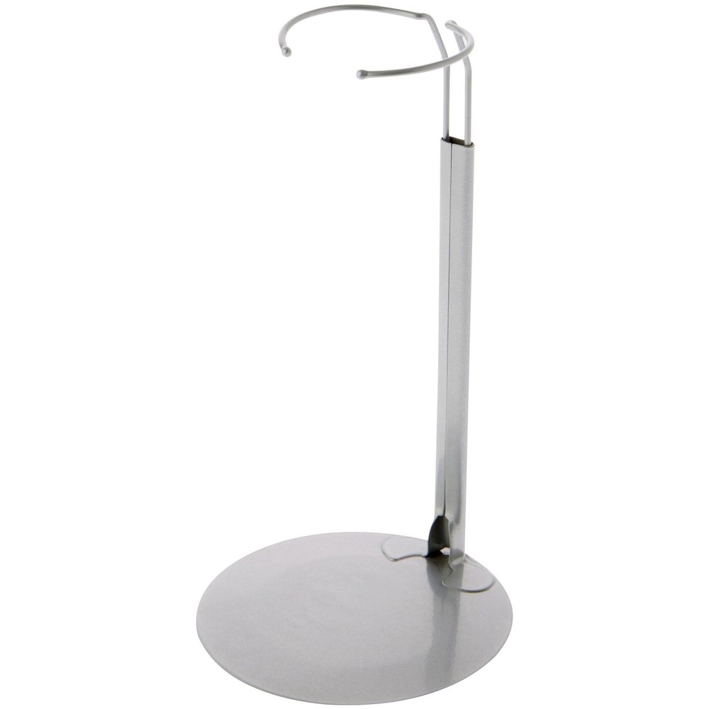 Plymor DSP-90S Silver Adjustable Doll Stand, fits 15, 16, 17, 18, 19, 20, and 21 inch Dolls, Waist is 3" - 4" wide, 8" - 11" around, Pack of 3