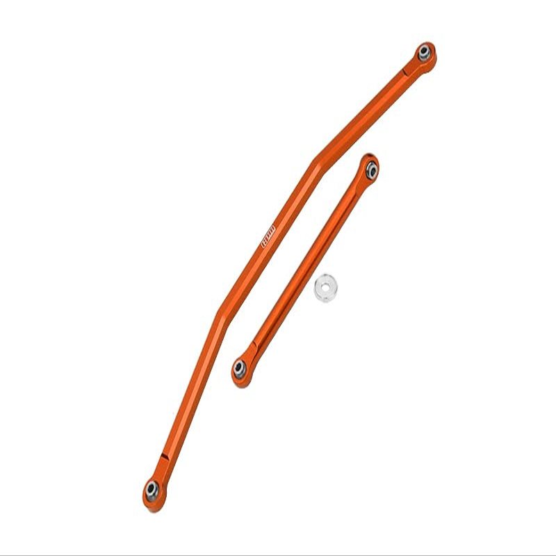 GPM for AXIAL 1/10 4WD RBX10 RYFT AXI03005 Aluminum Front Steering TIE RODS - 2PC Set (Orange)