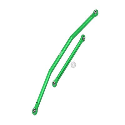 GPM for AXIAL 1/10 4WD RBX10 RYFT AXI03005 Aluminum Front Steering TIE RODS - 2PC Set (Green)