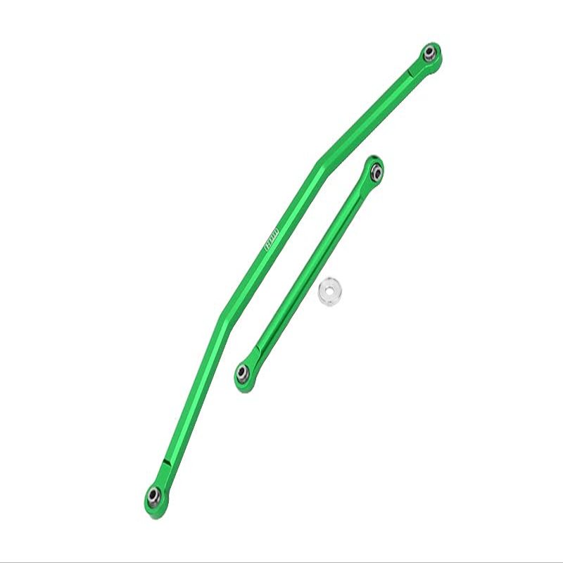 GPM for AXIAL 1/10 4WD RBX10 RYFT AXI03005 Aluminum Front Steering TIE RODS - 2PC Set (Green)
