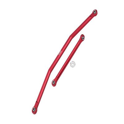 GPM for AXIAL 1/10 4WD RBX10 RYFT AXI03005 Aluminum Front Steering TIE RODS - 2PC Set (red)