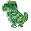 Dinosaur Push Pop Bubble Fidget Sensory Toy Silicone Large T-Rex with Printed Eye, Stress Reducer Anxiety Reliever Bubble Popper Board Fidget Squeeze Toy for Kids & Adults view 1