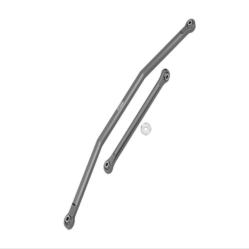 GPM for AXIAL 1/10 4WD RBX10 RYFT AXI03005 Aluminum Front Steering TIE RODS - 2PC Set (Gray)