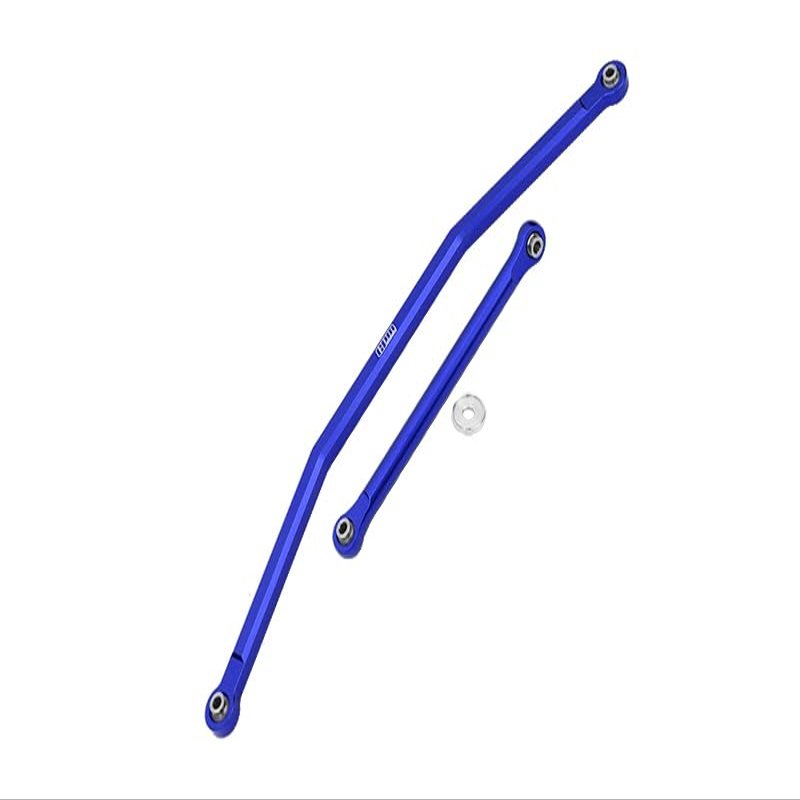 GPM for AXIAL 1/10 4WD RBX10 RYFT AXI03005 Aluminum Front Steering TIE RODS - 2PC Set (Blue)