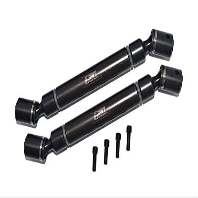 GPM Carbon Steel Front+Rear Cvd Drive Shaft -6Pc Set for AXIAL 1/6 4Wd Scx6 Jeep Jlu Wrangler-Axi05000