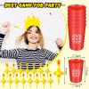 Chalyna 22 Pcs Flying Chicken Slingshot Rubber Finger Chicken Slingshot Include 16 Rubber Finger Toys 6 Dart Cups Funny Christmas Stuffers Novelty Gifts for Birthday Christmas Easter Party Favor view 3