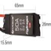 Flycolor 50A ESC 2-4S Electric Speed Controller 5v 3A BEC with XT60 & 3.5mm Bullet Plugs for RC Drone Airplane Brushless Motors view 3
