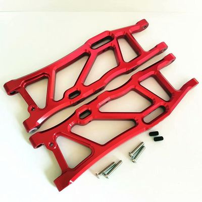 Aluminum Alloy Rear Lower Suspension Arms for ARRMA 1/8 Kraton Outcast Talion Notorious 6S Replace AR330249 - RED