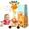 Emoin Dancing Talking Giraffe Baby Toy, Adjustable Volume Baby Giraffe Toys Singing 10 Children's Songs Singing Mimicking Recording Repeating What You Say for Toddlers view 1