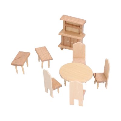 1:12 Dollhouse Dining Room Accessories, Wooden Dollhouse Miniature Furniture Dollhouse Accessories(Restaurant Series)