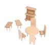 1:12 Dollhouse Dining Room Accessories, Wooden Dollhouse Miniature Furniture Dollhouse Accessories(Restaurant Series) view 1