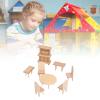 1:12 Dollhouse Dining Room Accessories, Wooden Dollhouse Miniature Furniture Dollhouse Accessories(Restaurant Series) view 4
