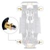 Hobbyfire 4pcs 12mm Brass Wheel Hex Hub Offset Extension Hex Drive Adapter Combiner Coupler Conversion for 1/10 RC Crawler Axial SCX10 CC01 Jeep Wrangler D90 Wraith (15mm) view 2