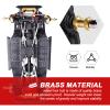 Hobbyfire 4pcs 12mm Brass Wheel Hex Hub Offset Extension Hex Drive Adapter Combiner Coupler Conversion for 1/10 RC Crawler Axial SCX10 CC01 Jeep Wrangler D90 Wraith (18mm) view 3