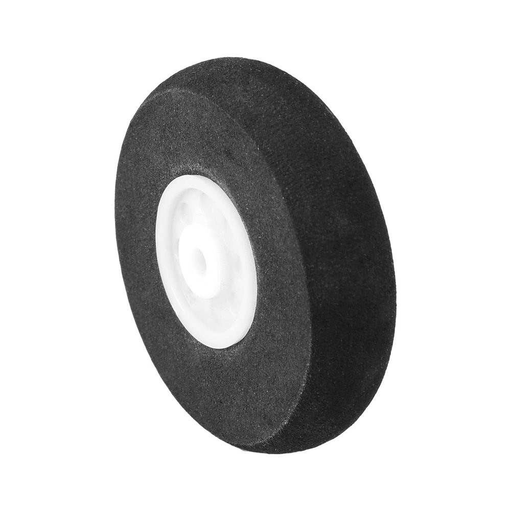 Yinpecly RC Car Wheel 40x3.1mm(Dia x SD) Sponge Wheel Rims RC Drift Cars Tires Set for DIY RC Car Truck Boat Helicopter Model Part White and Black 1PCS