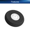 Yinpecly RC Car Wheel 40x3.1mm(Dia x SD) Sponge Wheel Rims RC Drift Cars Tires Set for DIY RC Car Truck Boat Helicopter Model Part White and Black 1PCS view 3