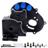 Hobbyfire Aluminum Transmission Case Gearbox with Motor Plate and Suspension Arm Mounts Upgrades Parts for 1/10 Traxxas Slash 2WD Rustler Stampede Bandit, Replace 3691 view 1