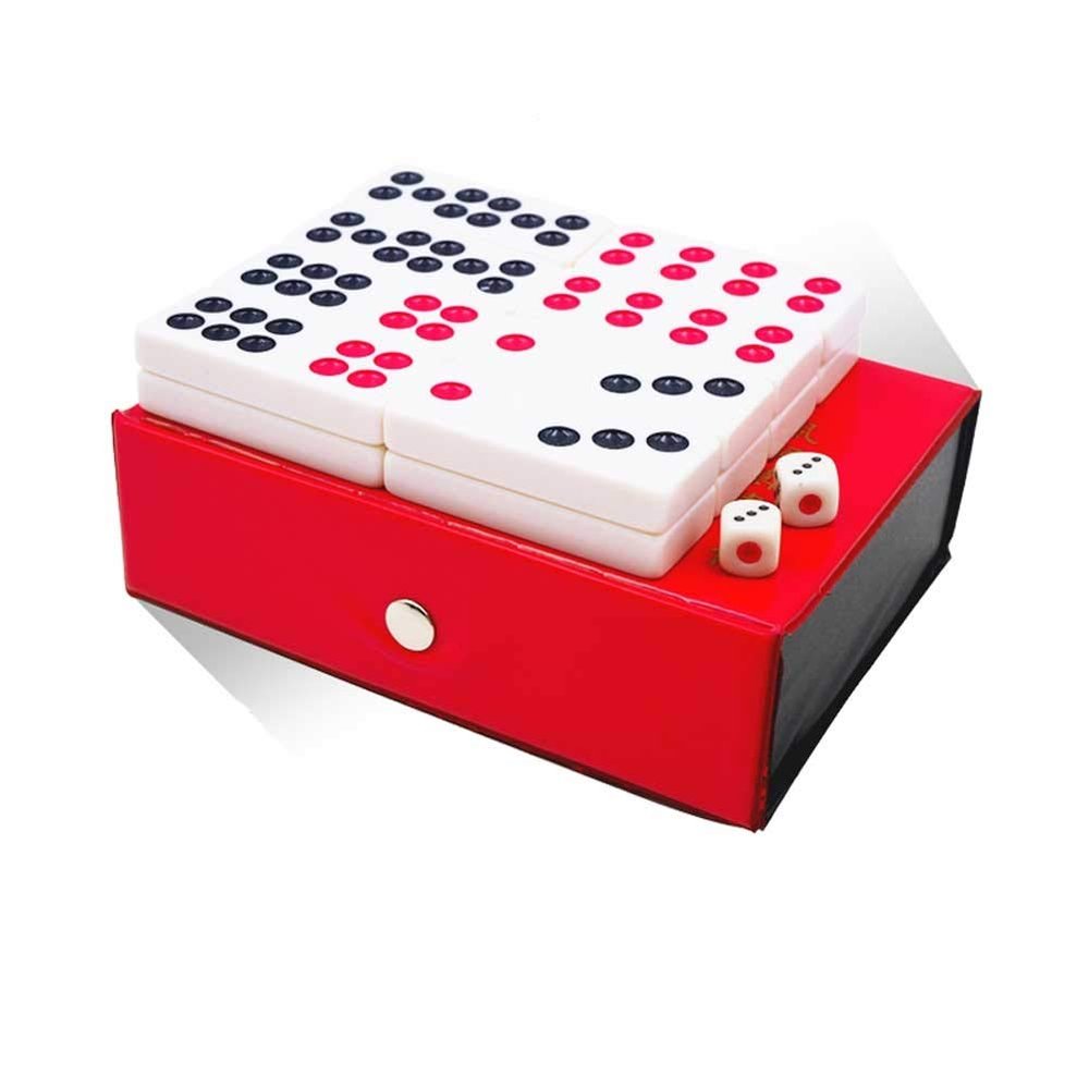 Pai Gow Tiles Game Set Chinese Pai Gow Large Adult Household Hand Rubbing Cards, Entertaining Party Games Chinese Pai Gow (Color : White)