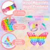 Alldriey Pop Purse Pack Toy, Unicorn Rainbow Shoulder Crossbody Small Mini Little Keychain, 3 4 5 6 7 8 9 10 12 Year Old Birthday Gifts for Toddler Kids Girl, Christmas Stocking Stuffers view 4