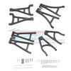 GPM Racing Alum Full Suspension Arm Set F/R & Up/Low Black : Traxxas E-Revo VXL 2.0 view 1