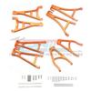 GPM Racing for TRAXXAS E-REVO VXL Aluminum Full Suspension Arm Set (Front+Rear & Upper+Lower) 6pc Set Orange view 1