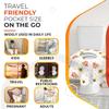 20 Extra Large Toilet Seat Covers Disposable for Kids & Adults-Toilet Covers Disposable for travel-Toddler Toilet Seat Cover Liners for Potty Training-Individually Wrapped-Waterproof (Bees) view 3