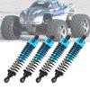 RC Car Shock Damper, 1/10 Shock Damper 90mm/3.5in Aperture 4PCS Shock Damper, RC Shock Absorber RC Damper Set with Springs for 1/10 RC Crawler (Blue) view 3