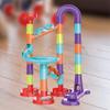 Milageto Colorful Marble Run Toy Set Maze Ball DIY Assemble Set Plastic Unisex Children Toys Boys Girls Gifts Educational Toys Puzzle Game Construction Toys - 20x27cm view 2