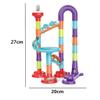 Milageto Colorful Marble Run Toy Set Maze Ball DIY Assemble Set Plastic Unisex Children Toys Boys Girls Gifts Educational Toys Puzzle Game Construction Toys - 20x27cm view 4