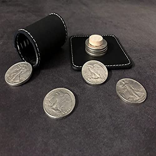 Cylinder and Coins - Close Up Trick / Magic Trick / Magic Props / Party Trick / Magic Gimmick (Deluxe Set)