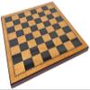 18 inch High Gloss Dark Walnut and Birdseye Maple Color Chess Board 1 31/32 inch Squares view 2