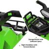 HONEY JOY Kids ATV, 4 Wheeler Battery Powered Toddler Quad with Front Storage Basket, Horn, Music, LED Lights, Footrest, Electric Car for Kids, 6V Ride On Toys for Boys Girls(Green) view 4