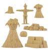 BMC Classic Marx Fall Harvest Crops - 21pc Plastic Corn Hay & Pumpkin Playset view 3
