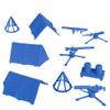 BMC Classic Plastic Army Men Playset Accessories - 10pc Military Camp - US Made view 1
