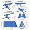 BMC Classic Plastic Army Men Playset Accessories - 10pc Military Camp - US Made view 2
