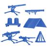 BMC Classic Plastic Army Men Playset Accessories - 10pc Military Camp - US Made view 3
