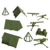 BMC Classic Plastic Army Men Playset Accessories - 10pc Military Camp - US Made view 4