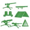 BMC Classic Plastic Army Men Playset Accessories - 10pc Military Camp - US Made view 3