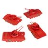 BMC Classic Payton Anti-Aircraft Tanks - 4pc Red Plastic Army Men Vehicles view 4