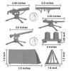 BMC Classic Plastic Army Men Playset Accessories - 10pc Military Camp - US Made view 2