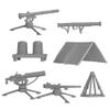 BMC Classic Plastic Army Men Playset Accessories - 10pc Military Camp - US Made view 3