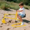 HONEY JOY Ride on Sand Digger, Metal Sit on Crane Sandbox Digger Toy with Rotatable Seat & Handle, Toddlers Excavator Ride on Toy for Backyard, Kids Big Digger Backhoe for Boys Girls view 2