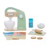Teamson Kids Little Chef Frankfurt 10 Piece Wooden Cookie Baking Play Kitchen Mixer Accessory Set with Pretend Food and Ingredients, Green view 1