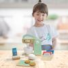 Teamson Kids Little Chef Frankfurt 10 Piece Wooden Cookie Baking Play Kitchen Mixer Accessory Set with Pretend Food and Ingredients, Green view 4