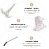 Beaupretty 2pcs Unicorn Headbands Ears Photo Props Girl Birthday Outfit Halloween Christmas Party Cosplay Costume Accessories Gold Silver view 4