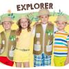 24 Pcs Kids Explorer Costume Sets Include 12 Kids Safari Vest and 12 Jungle Party Hats Plastic Safari Hats Vest for Jungle Party Supplies Outdoor Activity Favors Halloween Birthday Costume Gift view 2