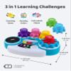 BEST LEARNING Music Gear Mixer - Kids DJ Mixer Table Toy for 3 4 5 Yrs Old Toddlers - Educational DJ Table with Recording, Playback, Sound Effect, Game Mode - Fun Birthday view 3