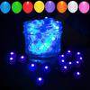100pcs Blue LED Balloon Light, Round LED Ball Lamp Tiny Led Lighting Decoration for Indoor Outdoor Party Event Fun Wedding Festival Birthday Halloween Christmas Party Supplies view 4