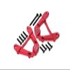 Aluminum Adjustable Rear Damper Mount For Axial 1/6 SCX6 Jeep JLU Wrangler AXI05000-12Pc Set Red view 1